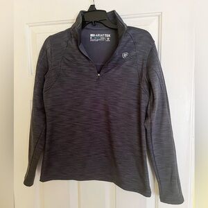 Women’s Ariat Cold Series 1/4 Zip Navy fleece-lined pullover, size M